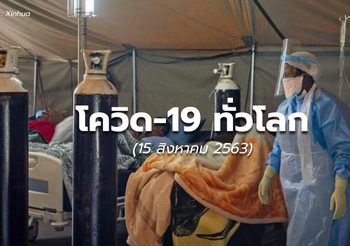 สถานการณ์โควิด-19 ทั่วโลก – 14 ส.ค.63