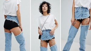 แปลกตั้งแต่ต้นปี! กางเกงยีนส์ดีไซน์ล้ำ แหวกแฟชั่นไปไกลมาก ใครใกล้ใส่ยกมือขึ้น