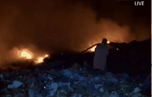 เพลิงไหม้บ่อขยะ อบต.หนองกี่ จ.ปราจีนบุรี