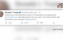 ทรัมป์ขอบคุณกัมพูชาที่ให้เรือเวสเตอร์ดัมเทียบท่า
