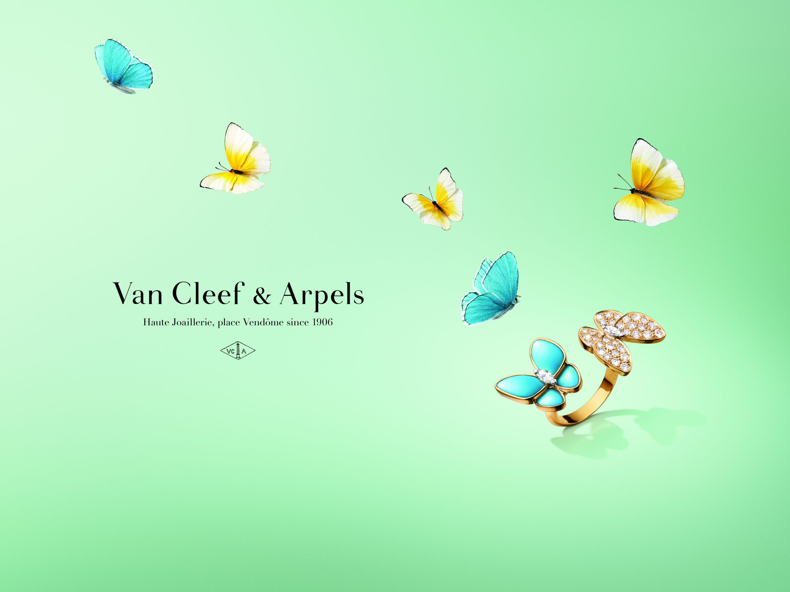 Van Cleef & Arpels Two Butterfly ธรรมชาติโบยบิน