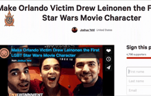 เพื่อนเหยื่อกราดยิงออร์แลนโด ขอ Disney เปลี่ยนเพื่อนเป็นตัวละคร Star Wars