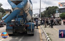 รถบรรทุกปูนเบรกแตกชนรถยนต์กลางแยกเสียหาย 9 คัน