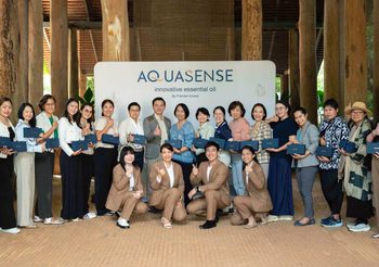 พลิกโฉม Hospitality & Wellness! AquaSense เปิดโอกาสธุรกิจใหม่ สร้างประสบการณ์ Signature Scent เพื่อการตลาด และบำบัดความเครียดด้วยน้ำมันหอม นวัตกรรม ‘เนื้อน้ำนม’ ผลงานจากนักวิจัยไทย