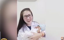 “หมอมน”ดีใจได้อุ้ม”น้องหนึ่ง” ทารกที่ช่วยทำคลอด