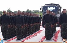 กำลังพลสรรพาวุธทหารบก ซ้อมพลฉุดชักราชรถ