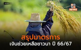 สรุปมาตรการ เงินช่วยเหลือชาวนา ปี 66/67