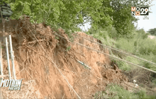 ตลิ่งริมแม่น้ำเจ้าพระยาทรุด