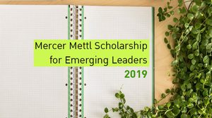 ทุนการศึกษา Mercer Mettl Scholarship for Emerging Leaders 2019