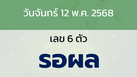 หวยลาว งวดวันจันทร์ 12 พฤษภาคม 2568