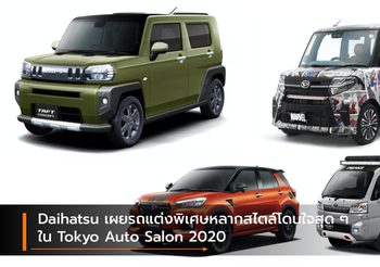 Daihatsu เผยรถแต่งพิเศษหลากสไตล์โดนใจสุดๆ ใน Tokyo Auto Salon 2020