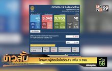 ไทยพบผู้ติดเชื้อโควิด-19 เพิ่ม 3 ราย