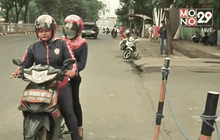 มอเตอร์ไซด์รับจ้างหญิงบูมในอินโดฯ