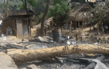 เฝ้าระวังไฟไหม้ศูนย์พักพิงฯ จ.แม่ฮ่องสอน