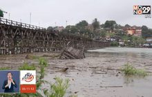 ชาวบ้าน อ.สังขละบุรี ได้รับผลกระทบน้ำท่วม ดินสไลด์