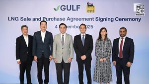 GULF ผนึก Eni บริษัทพลังงานอิตาลี ลงนามสัญญาซื้อขาย LNG สอดรับแผนการจัดหาก๊าซธรรมชาติ เสริมความมั่นคงด้านพลังงานของประเทศ