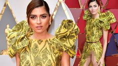 ผ่าสูงชวนลุ้นหวิว! Blanca Blanco ในราตรีชุดเด็ด บน พรมแดงออสการ์