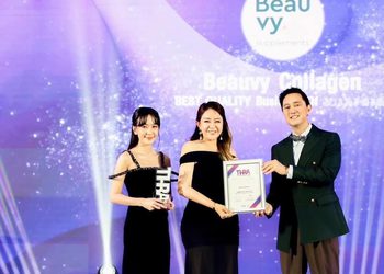 ผู้บริหารแบรนด์ “Beauvy Collagen” คุณโบว์ กัญธนัช คว้ารางวัลในการประกาศรางวัลสุดยิ่งใหญ่ “THBA 2024 : THAILAND HEALTH AND BEAUTY AWARDS 2024”