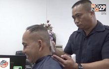 ดาบตำรวจจิตอาสา บริการตัดผมฟรี