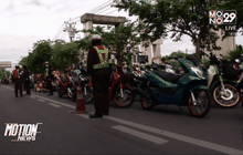 สกัดกลุ่มวัยรุ่นเกือบ 300 คน ขี่จยย.ไปจ.นครนายก