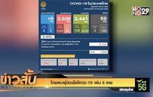 ไทยพบผู้ติดเชื้อโควิด-19 เพิ่ม  6 ราย