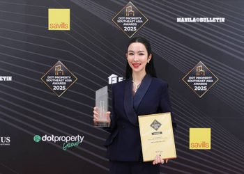 ชื่อของคนไทยบนเวทีอาเซียน! ดร.ม่านฟ้า คว้า 2 รางวัลใหญ่ “Dot Property Southeast Asia Awards 2025”