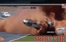 รถแข่งตีลังกา 9 ตลบ รอดตายเหลือเชื่อ