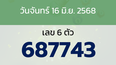 หวยลาว งวดวันจันทร์ 16 มิถุนายน 2568