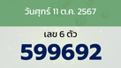 หวยลาว งวดวันศุกร์ 11 ตุลาคม 2567