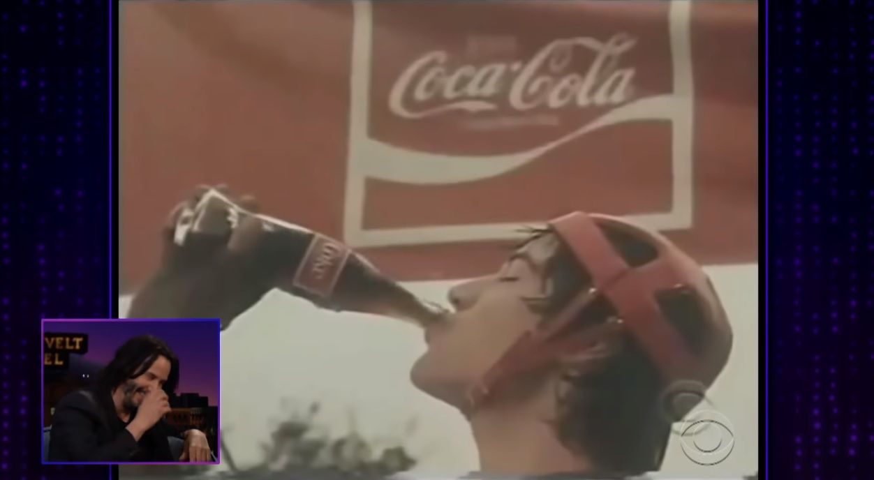 คีอานู รีฟ ใน โฆษณา Coca-Cola ปี 1983