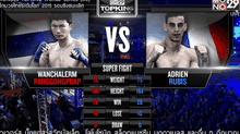 คู่ที่ 4 Super Fight : วันเฉลิม แป๋งกองปราบ VS เอเดรียน ภพธีรธรรม