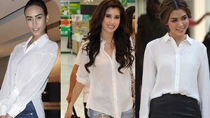 นึกอะไรไม่ออกบอก เสื้อเชิ้ตสีขาว ไอเท็มสุดเรียบแต่แมทช์แล้วเก๋