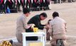 พิธีปักหมุดทำผังเพี่อการก่อสร้างพระเมรุมาศ
