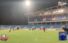 ช้างศึกลุยฝนซ้อมก่อนดวลเวียดนาม