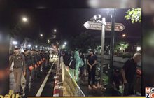 เจ้าหน้าที่เคลียร์พื้นที่บริเวณเคลื่อนริ้วขบวน