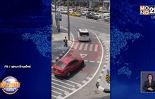 จวกคนขับไร้สำนึก ยกระดับทางม้าลายเท่า ตปท.แต่ไม่ยอมหยุดรถ