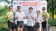 คู่รักอารมณ์ดี กาย – ฮารุ วาร์ปเข้าคลาสซ้อมวิ่งกับกิจกรรม Prudential Run Clinic ชวนสุขภาพดีไปด้วยกันในงาน Prudential Family Run