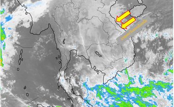 ไทยตอนบนอุณหภูมิจะลดลง 1-3 องศาฯ / คลื่นลมในอ่าวไทยมีกำลังค่อนข้างแรง