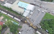 รถไฟตกรางที่โคราชเหตุบังใบล้​อรถแตก