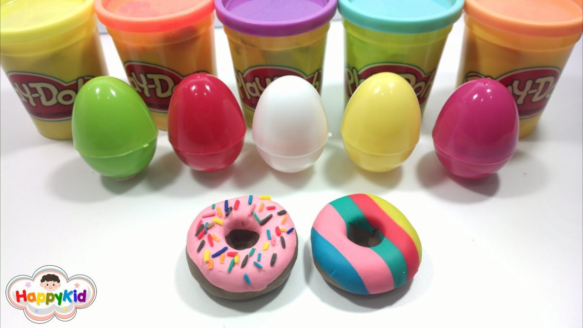 ปั้นแป้งโดว์ โดนัท | เรียนรู้สีภาษาอังกฤษ | Learn Color With Donut Play Doh