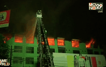 ไฟไหม้ตลาดขายส่งใหญ่ที่สุดในเมืองย่างกุ้ง