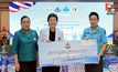 นายกสมาคมแม่ อผศ. ต้อนรับ นายกสมาคมคู่สมรสทอ. นำคณะเข้าเยี่ยมบำรุงขวัญทหารผ่านศึก