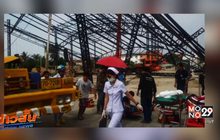 หลังคาสนามฟุตซอลถล่ม จ.นนทบุรี