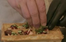 วาฟเฟิลราดฟัวกราส์เป็นที่นิยมในเบลเยียม