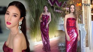 อั้ม พัชราภา ทวงบัลลังก์ สวยวิบวับกับชุดเดรสหลักแสน แบรนด์ Monique Lhuillier
