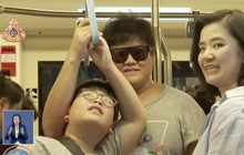 ประชาชนพอใจนั่งฟรีรถไฟฟ้าสายสีน้ำเงิน