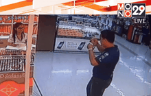 จี้ร้านทอง กลางห้างโลตัส จ.ปราจีนบุรี