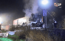 รถไฟชนกับรถบรรทุกในเยอรมนี