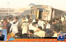 รถไฟชนรถบรรทุกน้ำมันในปากีสถาน
