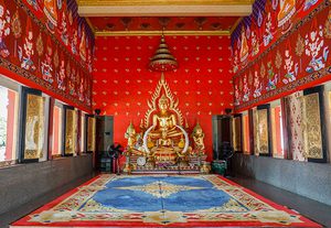 กราบพระพุทธชินราชจำลอง วัดศรีเรืองบุญ วัดสวย นนทบุรี